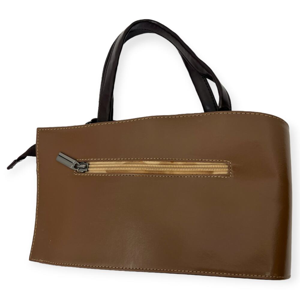 Vintage ITALIAN Designer Daniella Moda HANDBAG Asymmetrical Crossbody Bag Purse - Picture 7 of 8